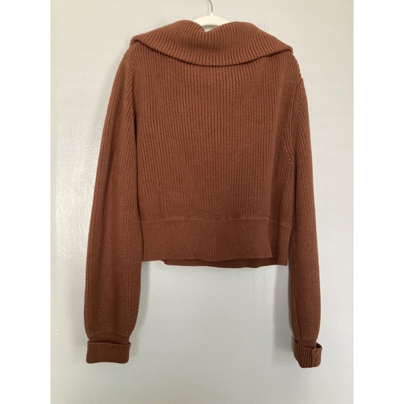 Varley Brown Cowl Neck Sweater - Picture 8 of 9